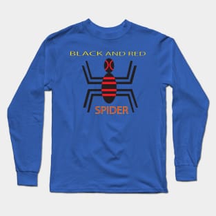 black and red spider Long Sleeve T-Shirt